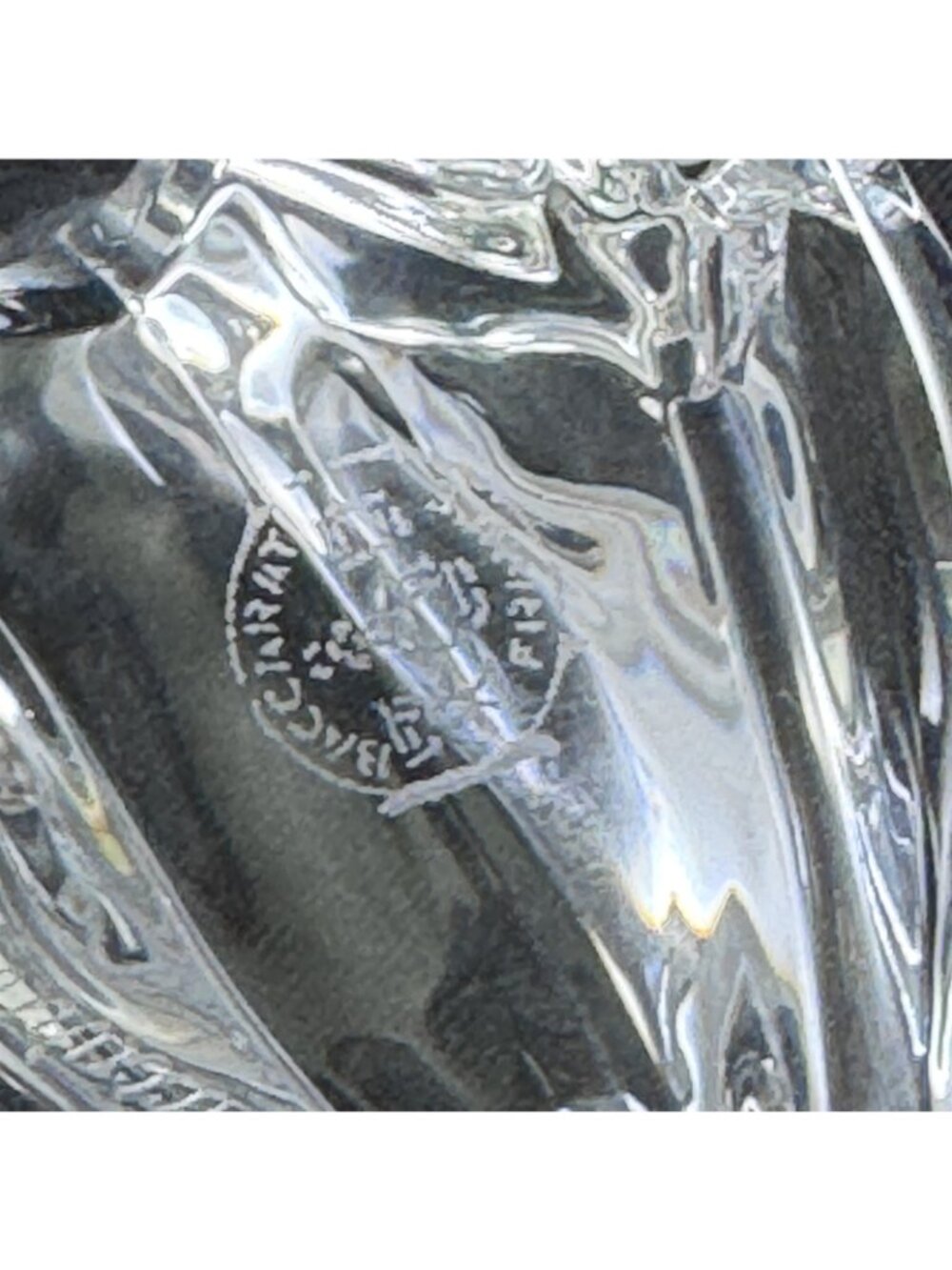 Baccarat France Crystal Frog Toad Figurine Clear Art Glass New in Box - Picture 8 of 8